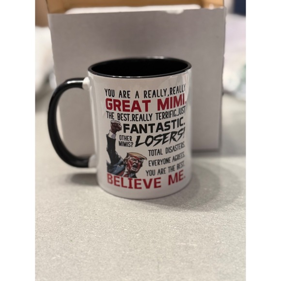 Other - Greatest Mimi Trump Parody Coffee Mug White Black Funny Grandma Gift NIB